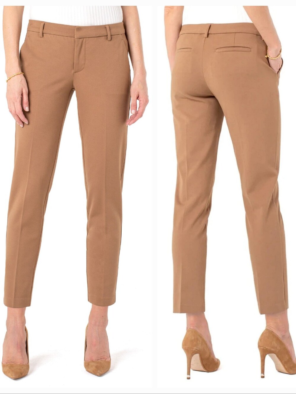 Liverpool Kelsey Knit Super Stretch Trouser in Maple size 8